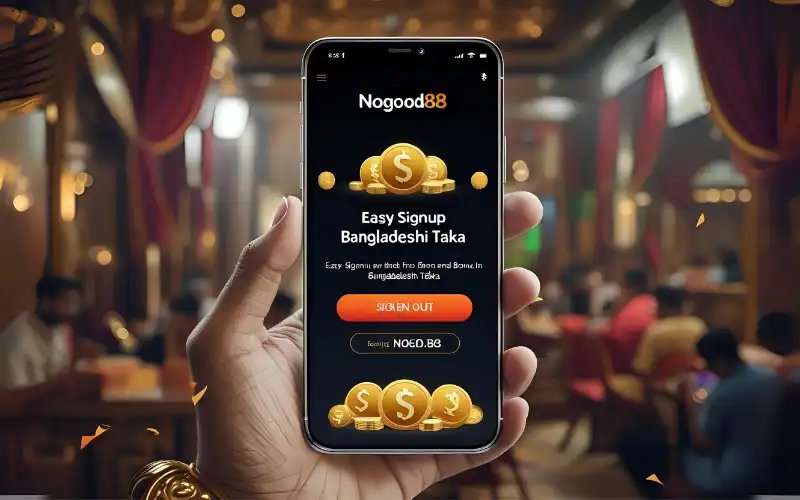 Nogod 88 app interface with bonus